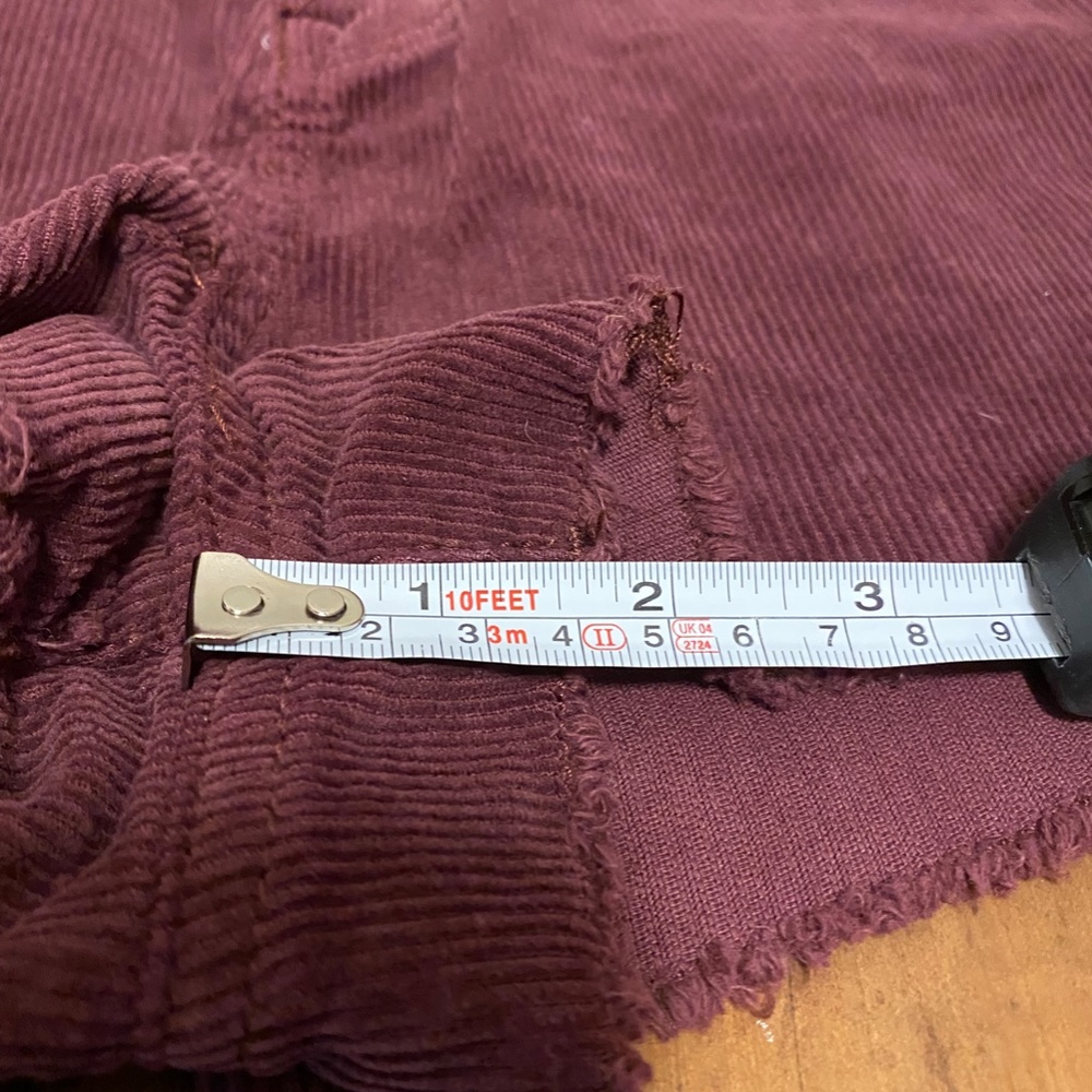 Kendall & Kylie Maroon Corduroy Shorts - Picture 5 of 7